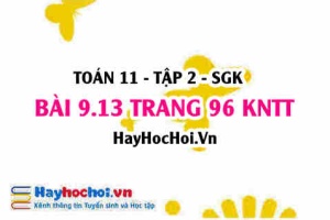 Bài 9.13 trang 96 Toán 11 tập 2 Kết nối tri thức: Đạo hàm cấp hai